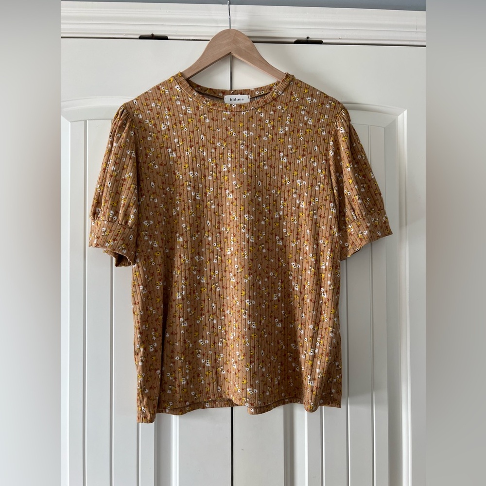 Bohme Floral Puff Sleeve Tee